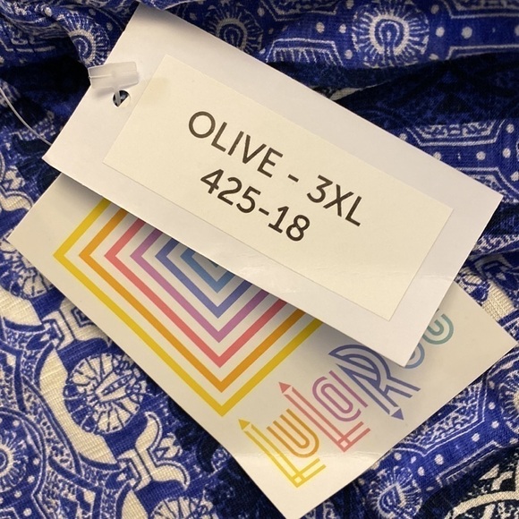 Lularoe Olive Top 3XL NWT - Picture 9 of 11